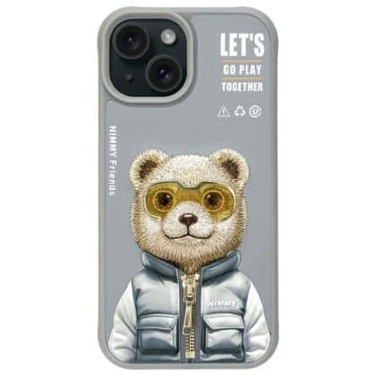 Nimmy - Cool&Cute 2.0 Bear - Apple iPhone 15 - Γκρι
