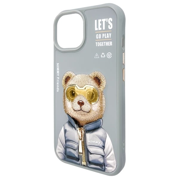 Nimmy - Cool&Cute 2.0 Bear - Apple iPhone 15 - Γκρι - Image 7