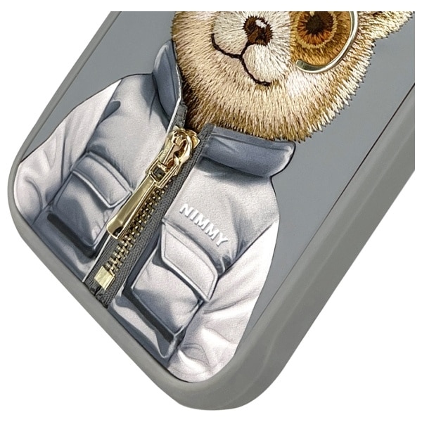 Nimmy Cool&Cute 2.0 Bear - θήκη για Apple iPhone 16 Pro - Γκρι - Image 4
