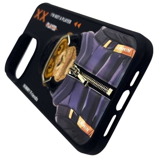 Nimmy Cool&Cute 2.0 Monkey - θήκη για Apple iPhone 15 Pro - Μαύρο - Image 6