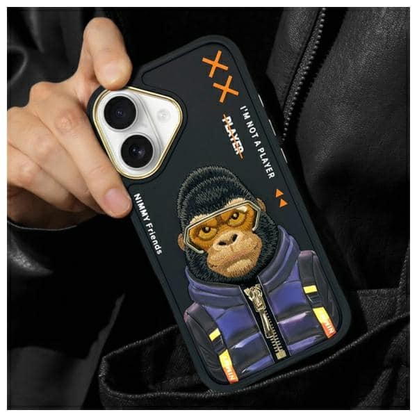 Nimmy Cool&Cute 2.0 Monkey - θήκη για Apple iPhone 16 - Μαύρο - Image 11