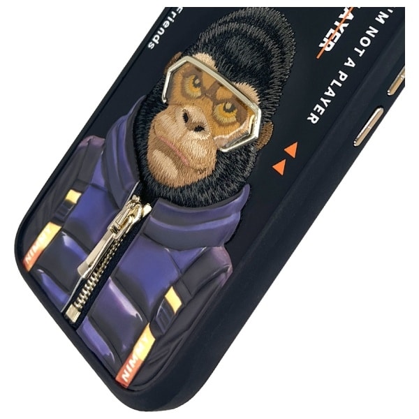 Nimmy Cool&Cute 2.0 Monkey - θήκη για Apple iPhone 16 - Μαύρο - Image 7