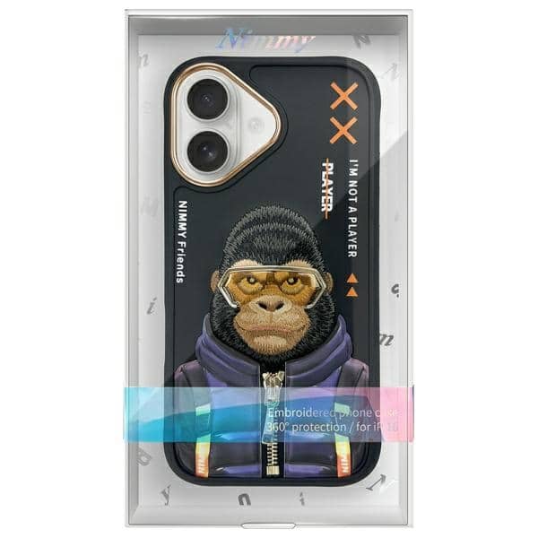 Nimmy Cool&Cute 2.0 Monkey - θήκη για Apple iPhone 16 - Μαύρο - Image 12