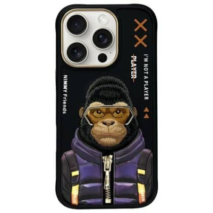 Nimmy Cool&Cute 2.0 Monkey - θήκη για Apple iPhone 16 Pro Max - Μαύρο