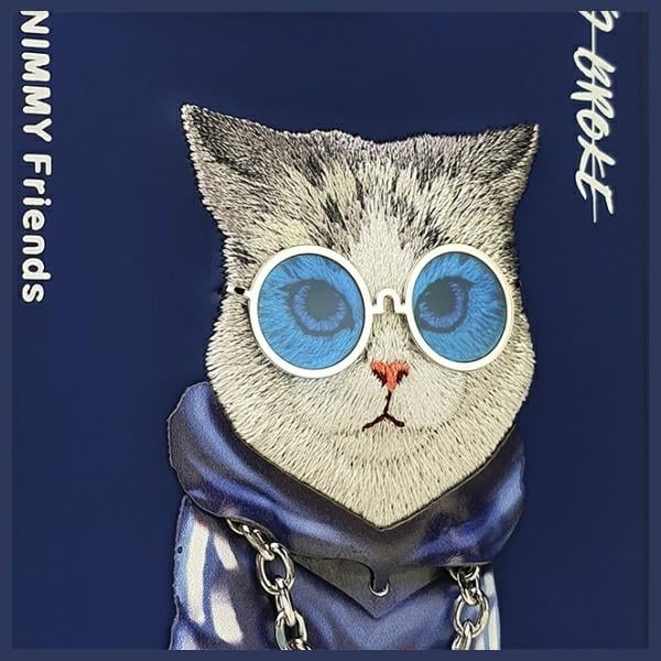Nimmy Glasses Cool Cat - θήκη για Apple iPhone 15 Pro - Μπλε - Image 7