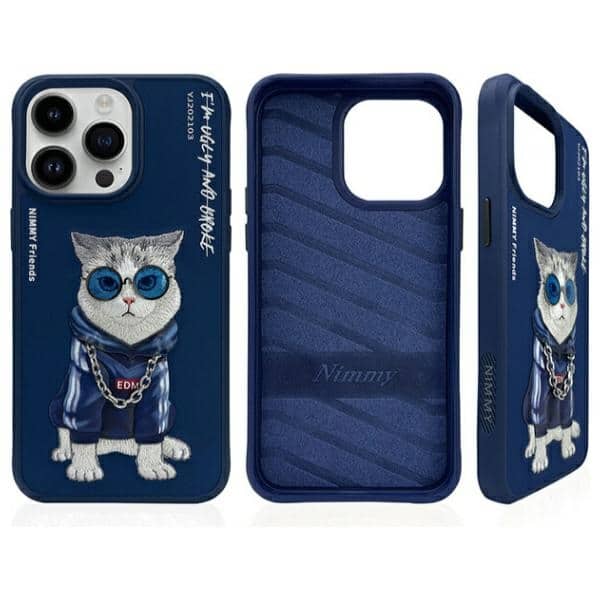 Nimmy Glasses Cool Cat - θήκη για Apple iPhone 15 Pro - Μπλε - Image 2