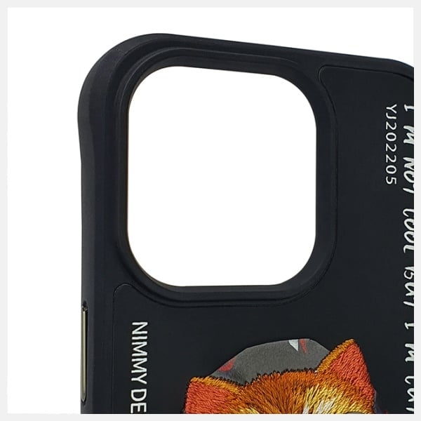 Nimmy Glasses Cool Cat - θήκη για Apple iPhone 15 Pro - Μαύρο - Image 3