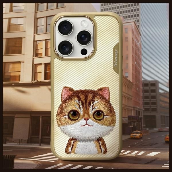 Nimmy Big Eyed Pet 2.0 Cat - θήκη για Apple iPhone 16 Pro - Κίτρινο - Image 8