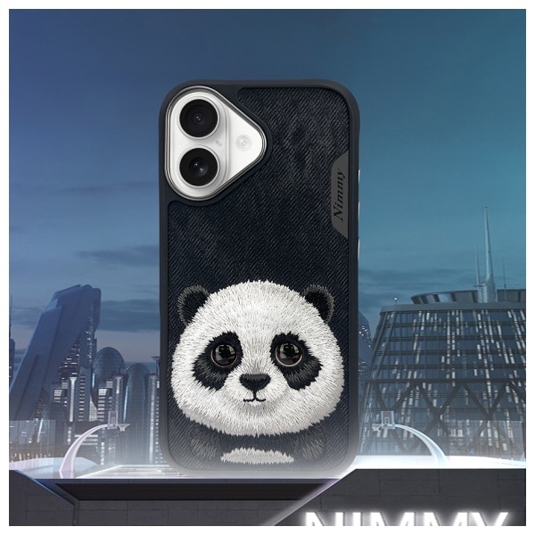 Nimmy Big Eyed Pet 2.0 Panda - θήκη για Apple iPhone 16 - Μαύρο - Image 10
