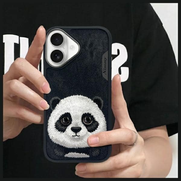 Nimmy Big Eyed Pet 2.0 Panda - θήκη για Apple iPhone 16 - Μαύρο - Image 11