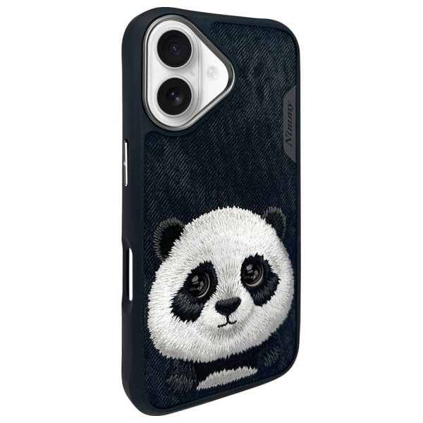 Nimmy Big Eyed Pet 2.0 Panda - θήκη για Apple iPhone 16 - Μαύρο - Image 2