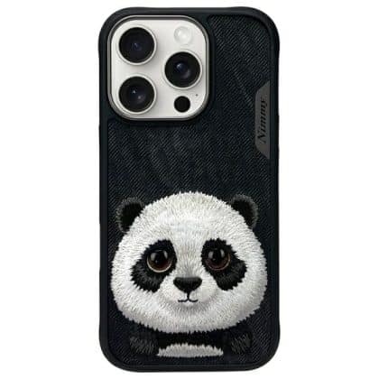 Nimmy Big Eyed Pet 2.0 Panda - θήκη για Apple iPhone 16 Pro - Μαύρο