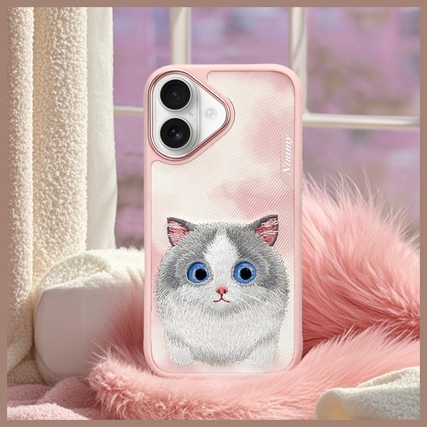 Nimmy Big Eyed Pet 2.0 Cat - θήκη για Apple iPhone 16 - Ροζ - Image 10