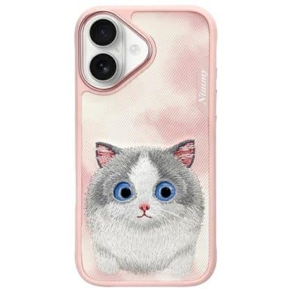 Nimmy Big Eyed Pet 2.0 Cat - θήκη για Apple iPhone 16 - Ροζ