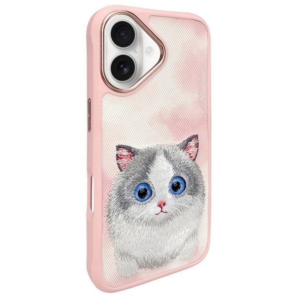 Nimmy Big Eyed Pet 2.0 Cat - θήκη για Apple iPhone 16 - Ροζ - Image 2