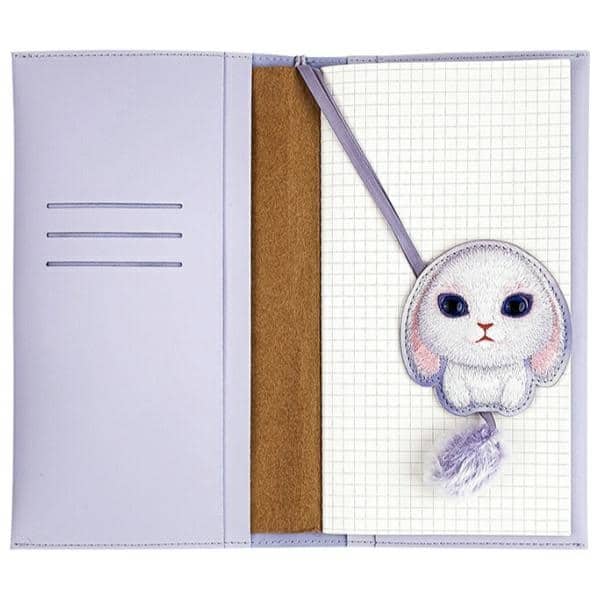 Big Eyed Pet σετ 2 σε 1 σημειωματάριο notebook + στυλό μωβ - Image 4