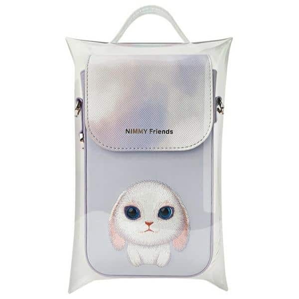 Big Eyed Pet τσάντα τηλεφώνου Nimmy 2.0 Κουνέλι μωβ - Image 9