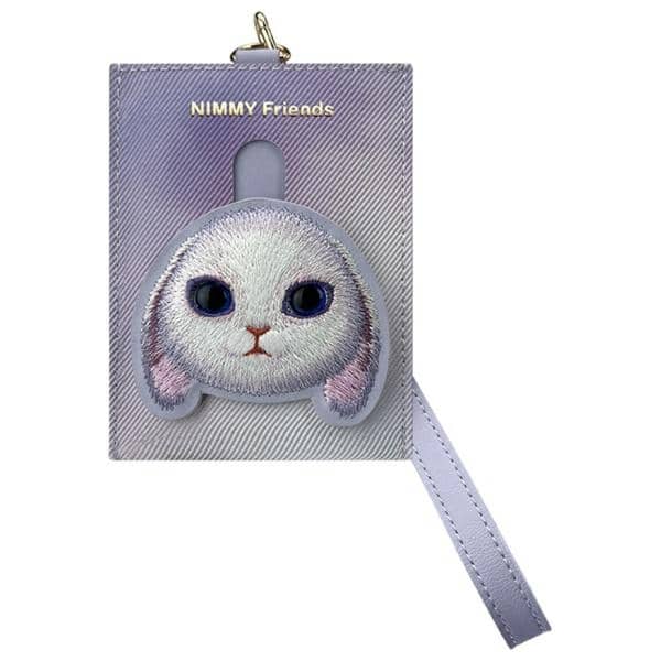Big Eyed Pet Ζεύγος 3 σε 1 τσάντα για τηλέφωνο + πορτοφόλι + θήκη για τοποθετητή μωβ - Image 3