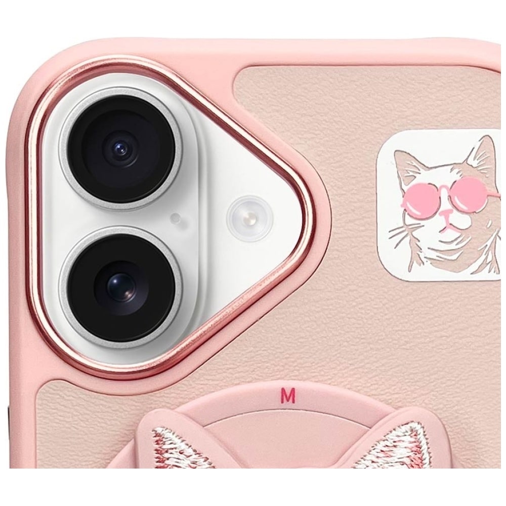 Nimmy - Glasses Cool Cat MagSafe - Apple iPhone 16 - Ροζ - Image 6