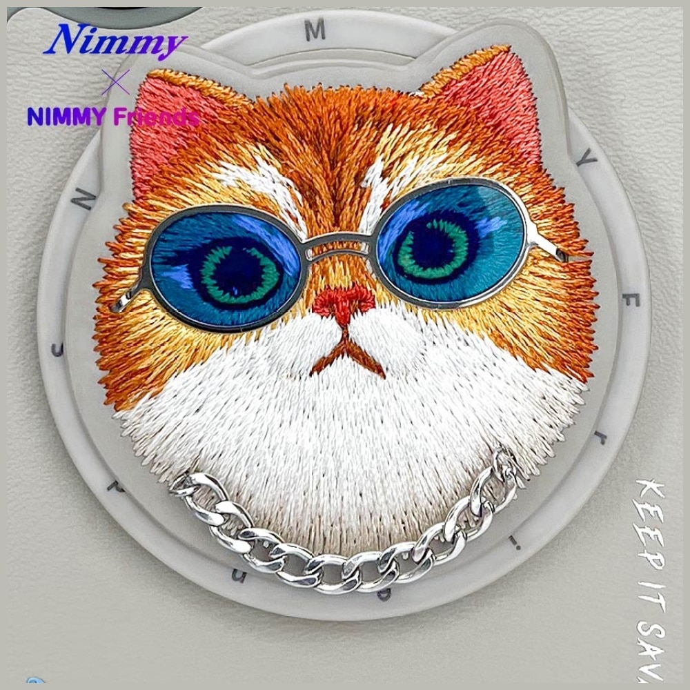 Nimmy Glasses Cool Cat MagSafe - θήκη για Apple iPhone 16 - Γκρι - Image 8