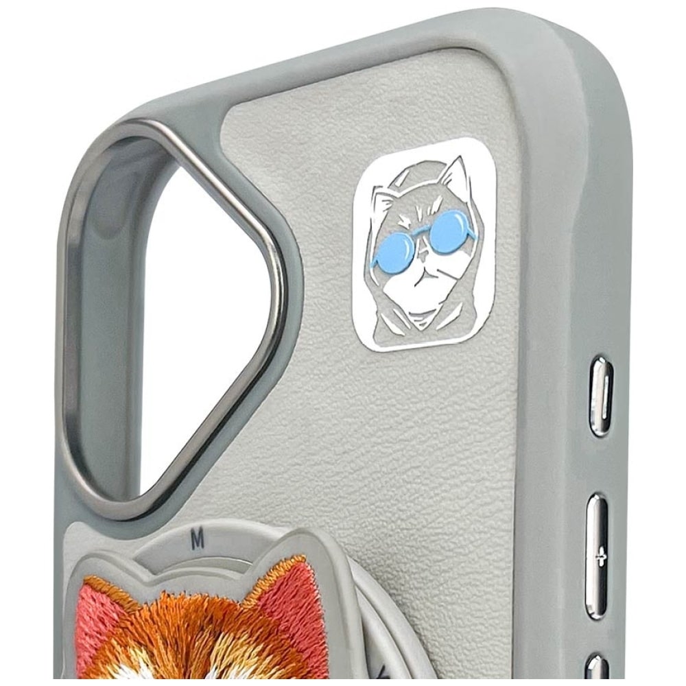 Nimmy Glasses Cool Cat MagSafe - θήκη για Apple iPhone 16 - Γκρι - Image 9