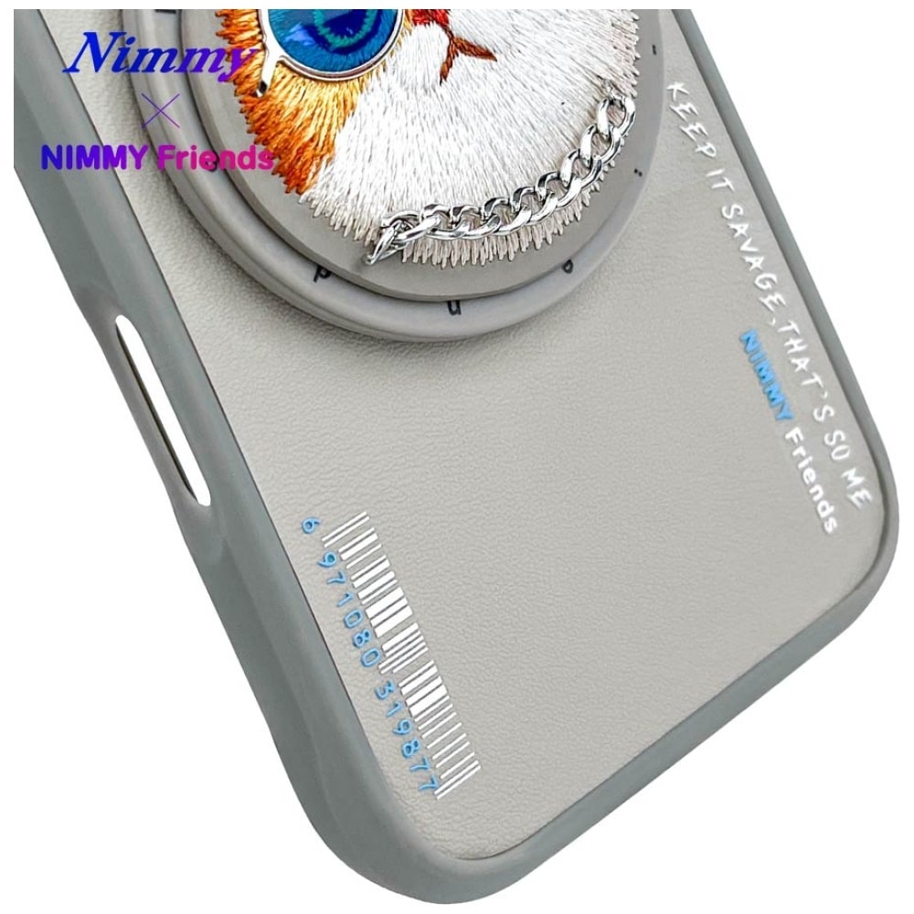 Nimmy Glasses Cool Cat MagSafe - θήκη για Apple iPhone 16 - Γκρι - Image 12