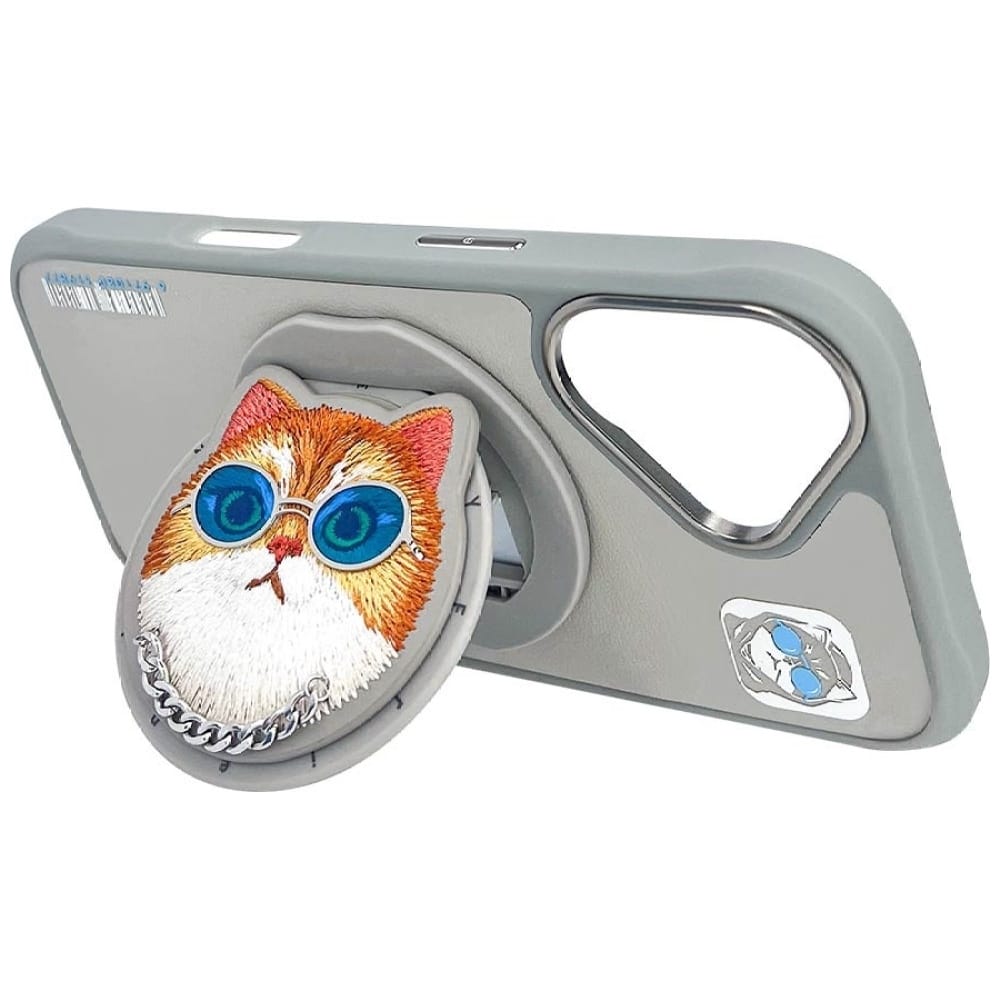 Nimmy Glasses Cool Cat MagSafe - θήκη για Apple iPhone 16 - Γκρι - Image 14