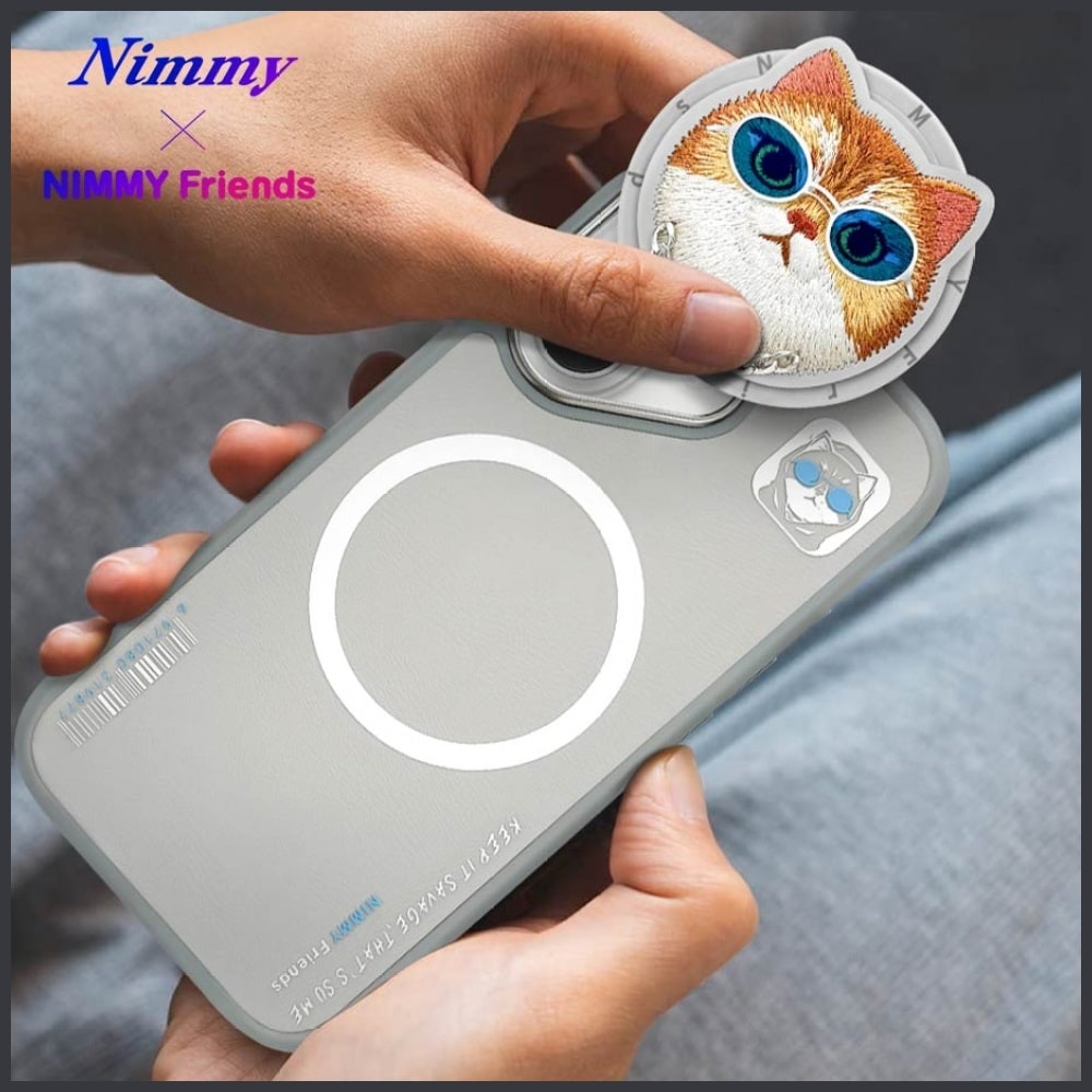 Nimmy Glasses Cool Cat MagSafe - θήκη για Apple iPhone 16 - Γκρι - Image 16