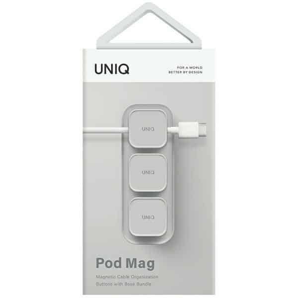 UNIQ Pod Mag μαγνητικός οργανωτής καλωδίων + βάση γκρι/γκρι κιμωλίας - Image 4