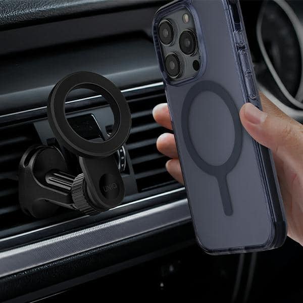 UNIQ μαγνητική βάση αυτοκινήτου Trelix Car Air Vent Mount μαύρη/μεσονύκτιο μαύρο - Image 5