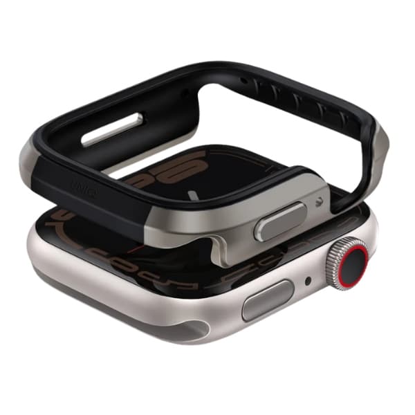 UNIQ θήκη Valencia Apple Watch Series 46mm ασημί/τιτάνιο silver - Image 2