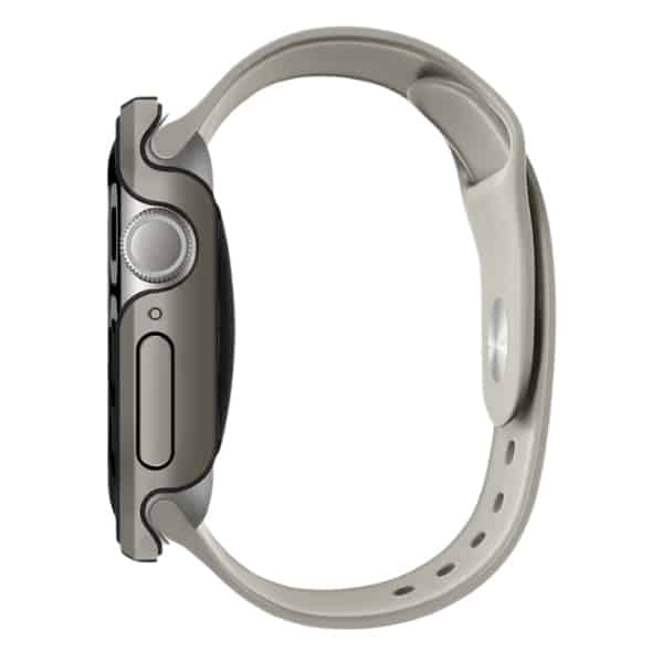 UNIQ θήκη Valencia Apple Watch Series 46mm ασημί/τιτάνιο silver - Image 3