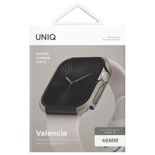 UNIQ θήκη Valencia Apple Watch Series 46mm ασημί/τιτάνιο silver - Image 5