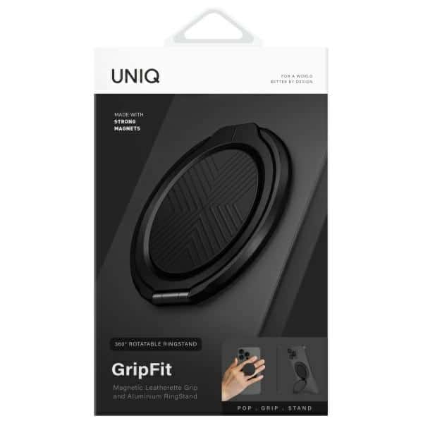 UNIQ Gripfit 360 Magnetic Mount&Kickstand μαγνητικός στήριγμα μαύρο/midnight black - Image 2