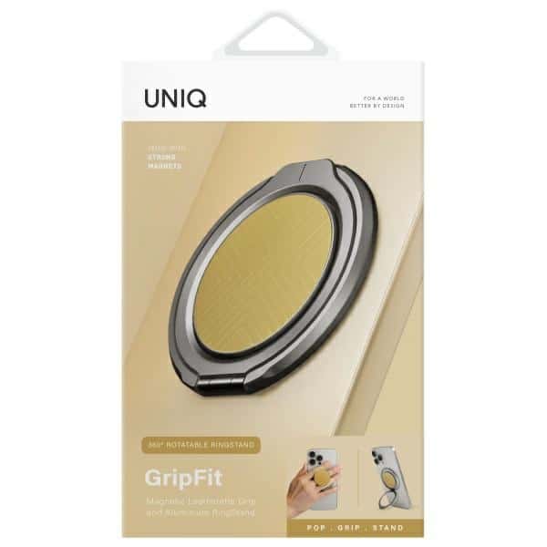 UNIQ Gripfit 360 μαγνητικός στήριγμα & βάση κίνησης κίτρινος/canary yellow - Image 2