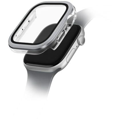 UNIQ Voute θήκη για Apple Watch Series 10 42mm tempered glass ασημί