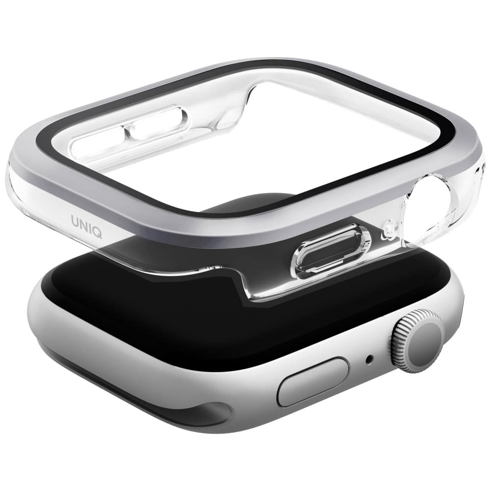 UNIQ Voute θήκη για Apple Watch Series 10 42mm tempered glass ασημί - Image 2