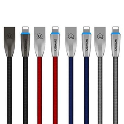USAMS Καλώδιο πλεγμένο U-Light Lightning γκρι 1,2μ IPZSUSB02 (US-SJ182)