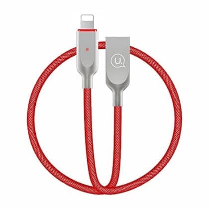 USAMS Καλώδιο power-off U-Sun Lightning κόκκινο 1,9μ IPYSUSB203 (US-SJ170)