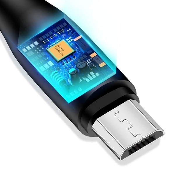USAMS Καλώδιο U18 microUSB 2A Γρήγορη Φόρτιση 1m μαύρο - Image 2