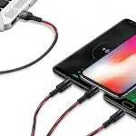 USAMS Καλώδιο πλεγμένο U5 3w1 1,5m 2A μαύρο (lightning/microUSB/USB-C) SJ2193IN101 (US-SJ219) - Image 10