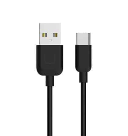 USAMS Καλώδιο U-Turn USB-C 1m μαύρο/black 2A TCUSBXD01 (US-SJ099)