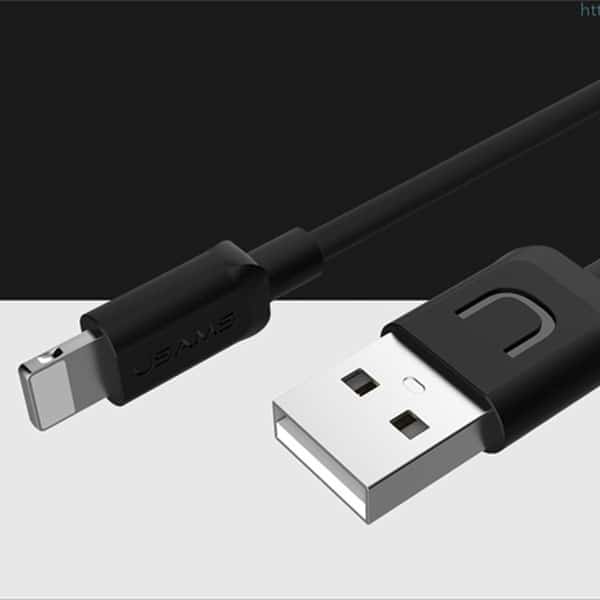 USAMS Καλώδιο U-Turn lightning 1m μαύρο/black 2A IPUSBXD01 (US-SJ097) - Image 2