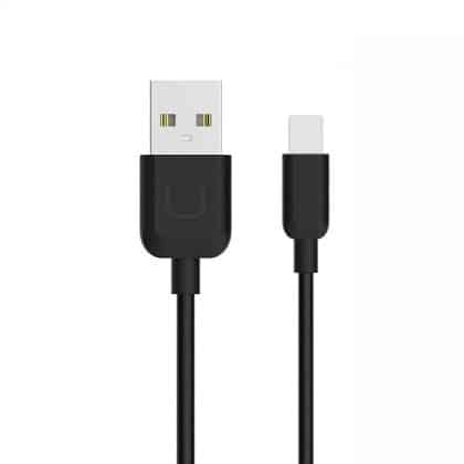 USAMS Καλώδιο U-Turn lightning 1m μαύρο/black 2A IPUSBXD01 (US-SJ097)