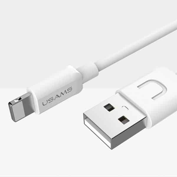 USAMS Καλώδιο U-Turn lightning 1m λευκό 2A IPUSBXD02 (US-SJ097) - Image 2