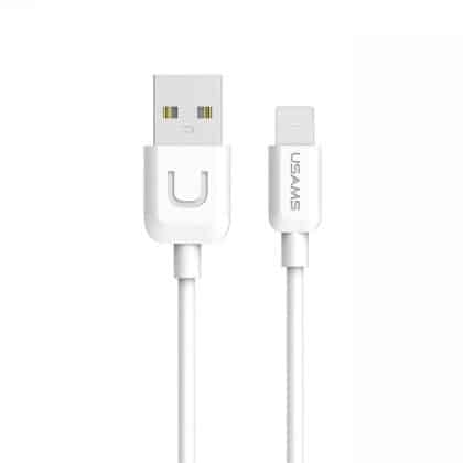 USAMS Καλώδιο U-Turn lightning 1m λευκό 2A IPUSBXD02 (US-SJ097)