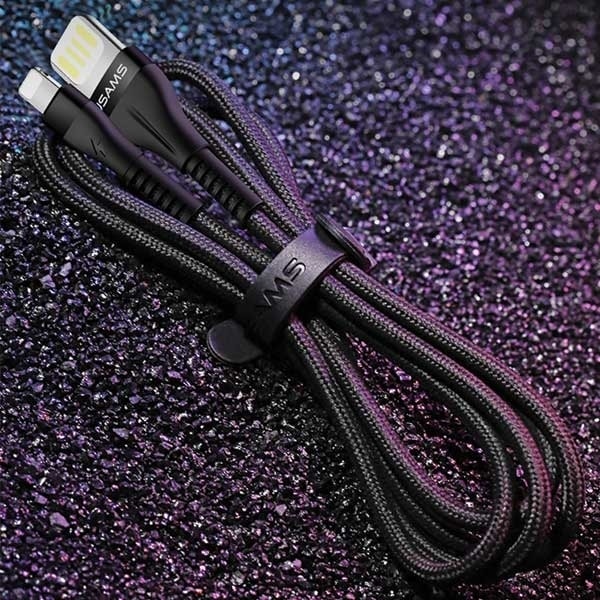USAMS Καλώδιο πλεγμένο U33 lightning 1,2m 2A Γρήγορη φόρτιση μπλε/κυανό SJ360USB02 (US-SJ360) - Image 5