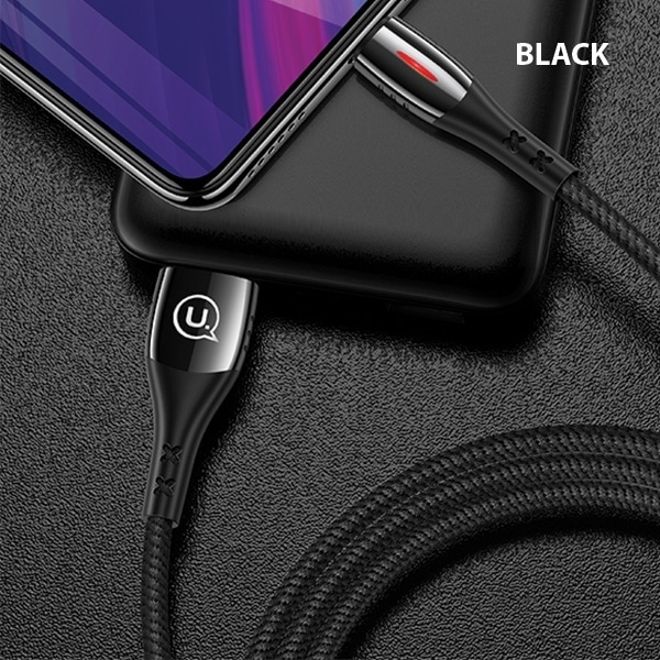 USAMS Καλώδιο πλεγμένο U-Tone microUSB 1.2m Power-off 2A Γρήγορη φόρτιση μαύρο - Image 9