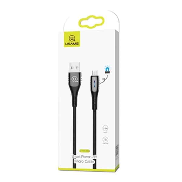 USAMS Καλώδιο πλεγμένο U-Tone microUSB 1.2m Power-off 2A Γρήγορη φόρτιση μαύρο - Image 10