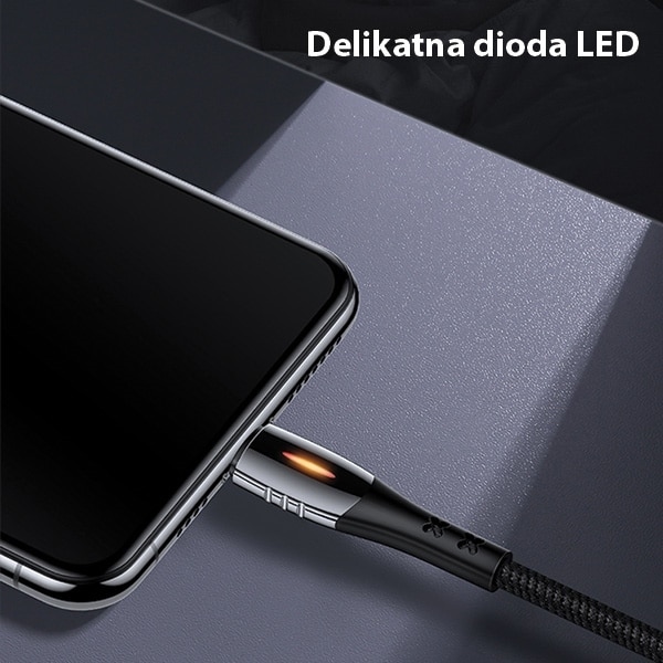 USAMS Καλώδιο πλεγμένο U-Tone microUSB 1.2m Power-off 2A Γρήγορη φόρτιση μαύρο - Image 3
